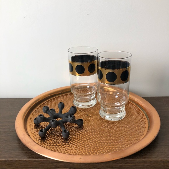 Vintage Textured Copper Serving Tray - Picture 4 of 7